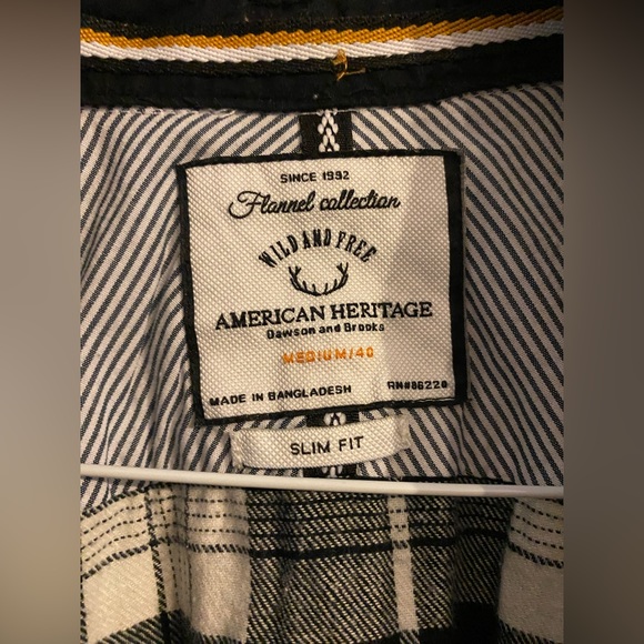 American Heritage Dawson & Brooks Flannel Shirt - Picture 3 of 3